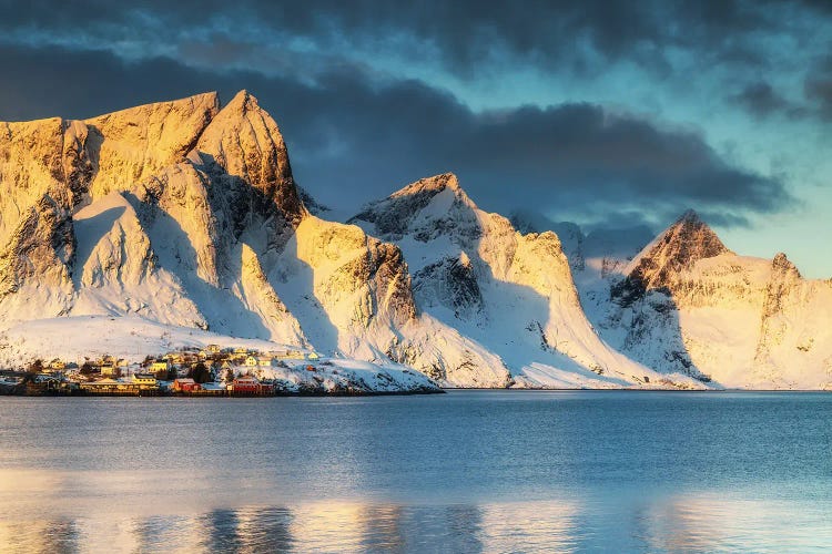 Sunrise In Reine, Lofoten In Norway