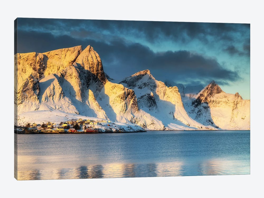 Sunrise In Reine, Lofoten In Norway by Mikolaj Gospodarek 1-piece Canvas Art Print