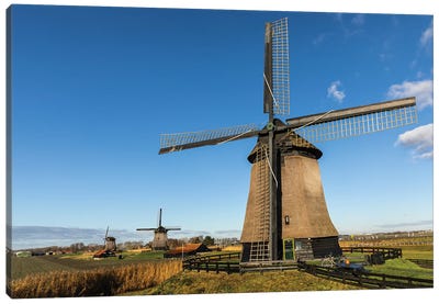 Windmill - Netherlands Canvas Art Print - Netherlands Art