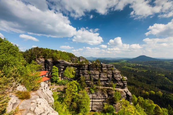 Czech Republic, Bohemian Switzerland, Prebischtor Gate Or Pravčická Brána