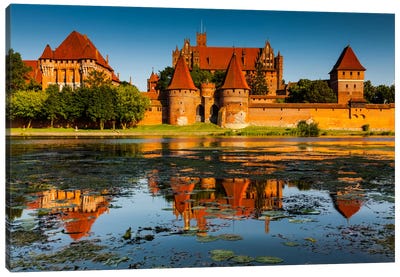 Poland, Malbork Castle Canvas Art Print - Castle & Palace Art