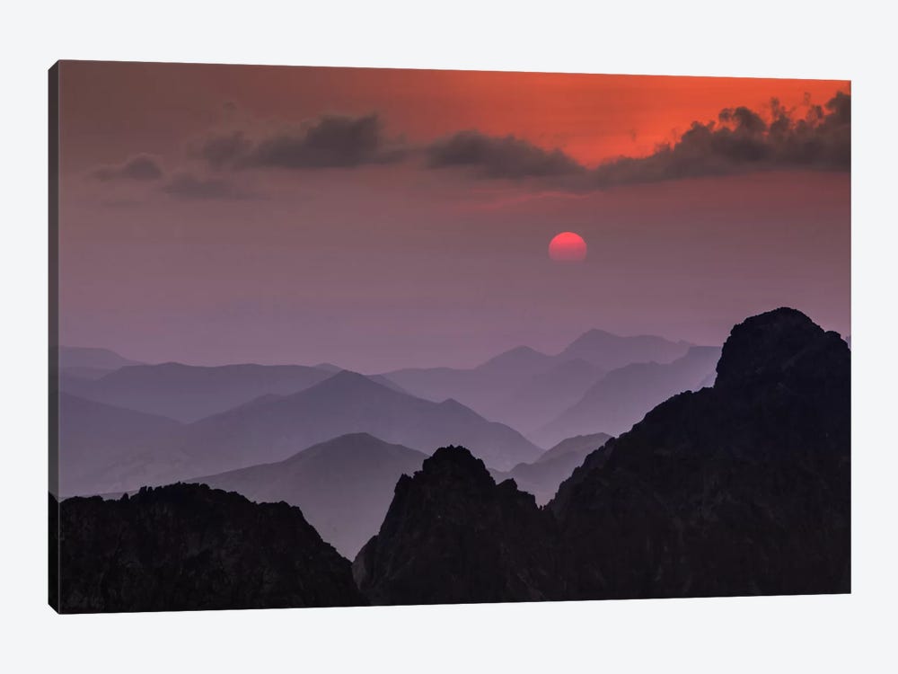 Poland, Tatra Mountains, Rysy, Sunset by Mikolaj Gospodarek 1-piece Canvas Artwork
