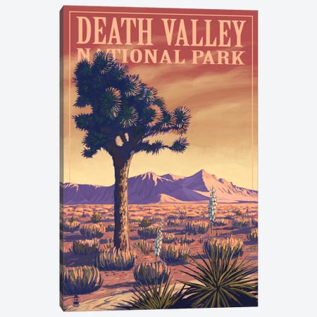 Death Valley National Park (Joshua Tree) Canvas Print #LAN77} by Lantern Press Art Print