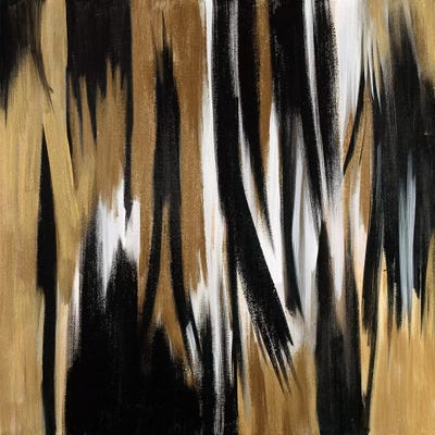 Gold/Black Untitled by Corrie LaVelle art print