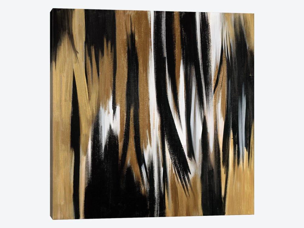 Gold/Black Untitled by Corrie LaVelle 1-piece Art Print
