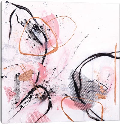 Small Mix In Pink Canvas Art Print - Leena Amelina