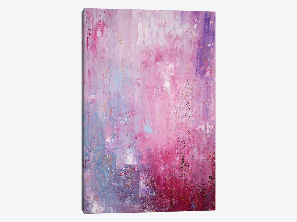 Abstraction In Lilac by Leena Amelina 1-piece Canvas Art Print
