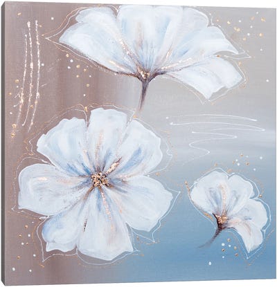 Flower Arrangement With Potal Canvas Art Print - Leena Amelina