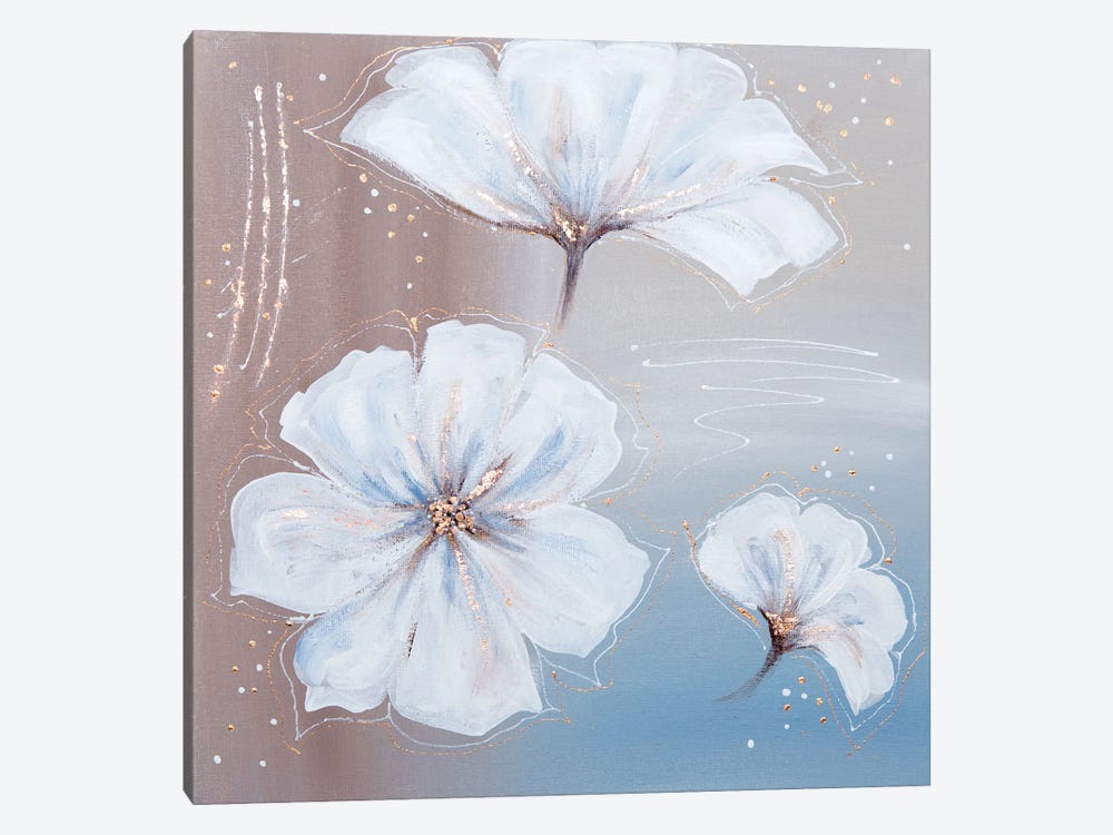 Flower Arrangement With Potal by Leena Amelina 1-piece Canvas Wall Art