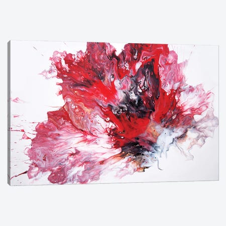 Red Flower Canvas Print #LAX7} by Leena Amelina Canvas Artwork