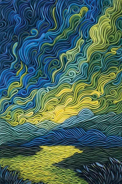 Astronomy & Space: Twilight Aurora by Alisa Lariushkina