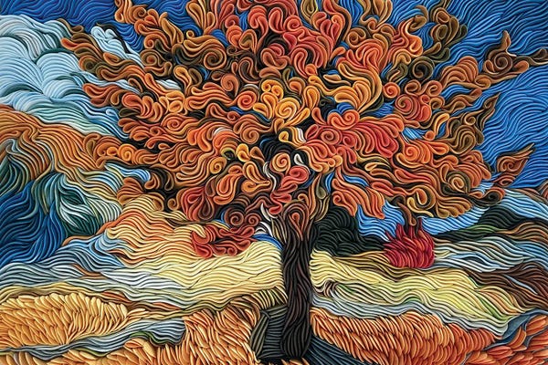 Floral & Botanical: Van Gogh's Mulberry Tree by Alisa Lariushkina