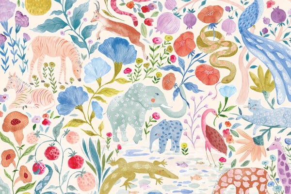 Jill Labieniec: Jungle Scene by Jill Labieniec