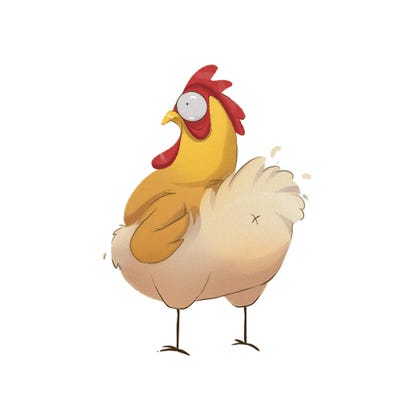 Lauren Barger - Canvas Prints: Chicken Butt I by Lauren Barger