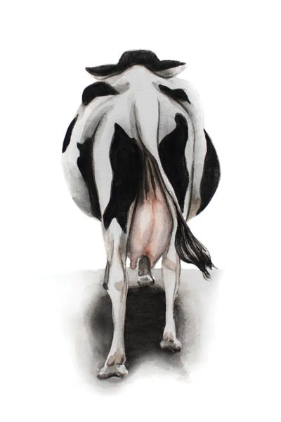 Lauren Barger - Canvas Prints: Cow by Lauren Barger