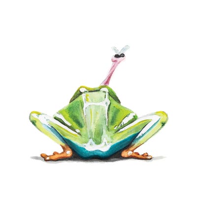 Lauren Barger - Canvas Prints: Frog by Lauren Barger