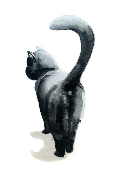 Fine Art Print: Black Cat by Lauren Barger