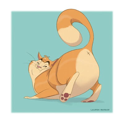 Lauren Barger - Canvas Prints: Cat Butt II by Lauren Barger