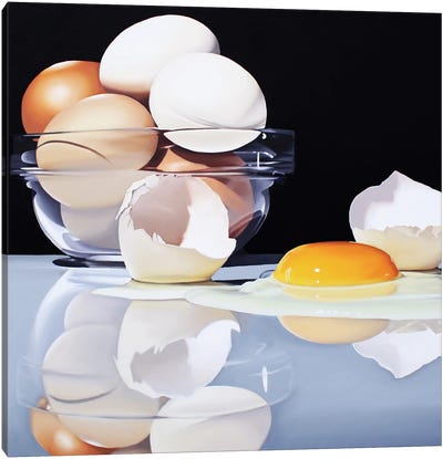 Riflettimi Canvas Art Print - Egg Art