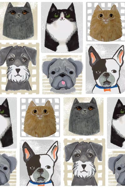 Pink Light Studio: Cats And Dogs by Linda Birtel