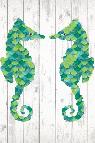 Seahorses: Seaglass Shore II by Linda Birtel