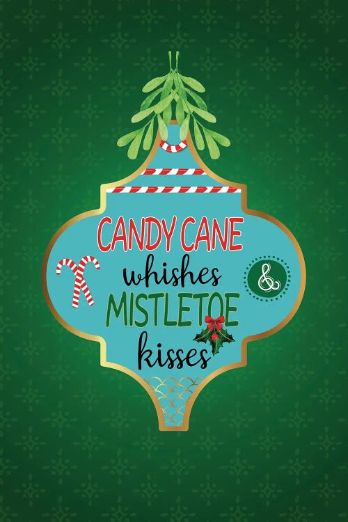 Mistletoe Kisses by Linda Birtel wall art