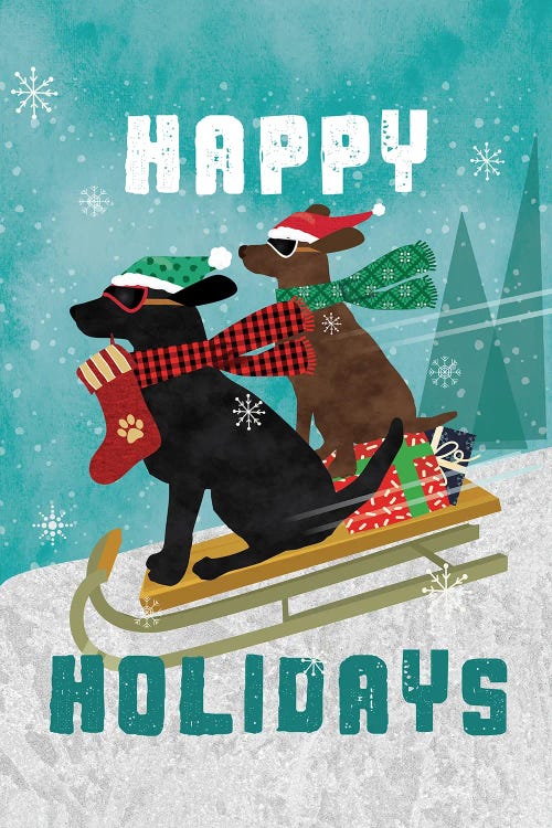 Happy Holidays by Linda Birtel wall art