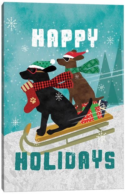 Happy Holidays Canvas Art Print