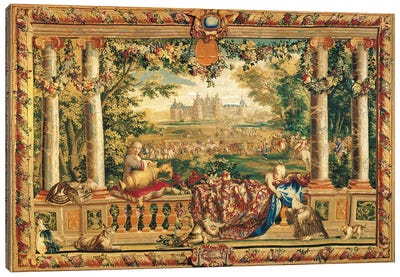 Le Chateau De Chambord Canvas Art Print - Interiors