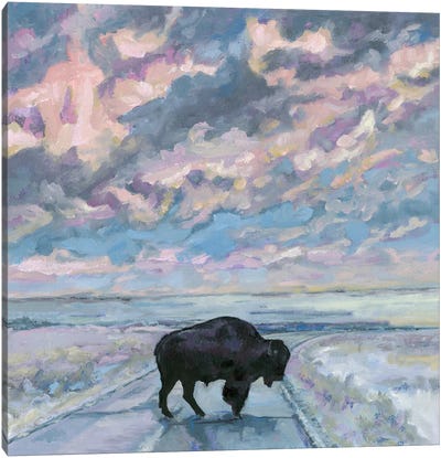 One, If By Land Canvas Art Print - Bison & Buffalo Art