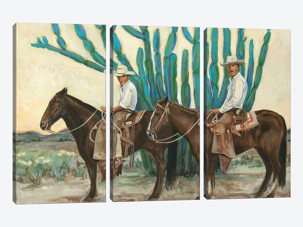 Vaqueros by Lisa Butters 3-piece Canvas Wall Art