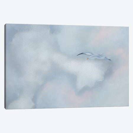 Seagull Sky Canvas Print #LBU113} by Lori Burke Canvas Print