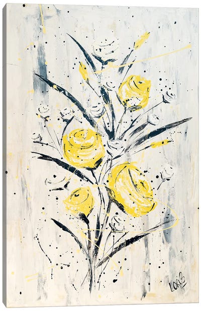 Mellow Yellow Canvas Art Print - Lori Burke