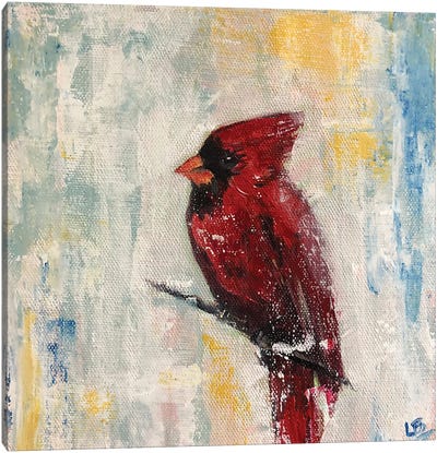 Cardinal Days Canvas Art Print - Lori Burke