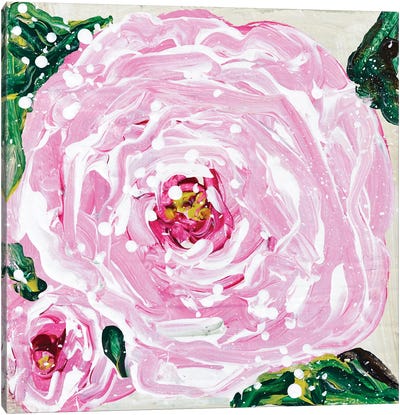 Rosy Day Canvas Art Print - Botanical Illustrations