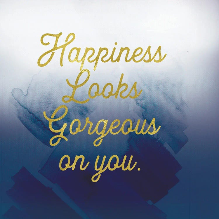 Happiness Looks Good Navy