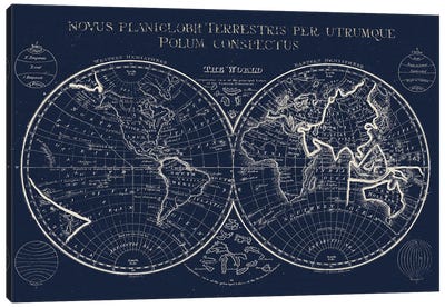 New Map Canvas Art Print - Antique World Maps