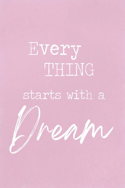 Starts With A Dream by Lula Bijoux & Company canvas print
