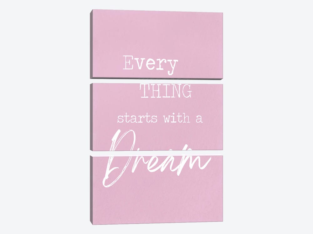 Starts With A Dream by Lula Bijoux & Company 3-piece Canvas Artwork