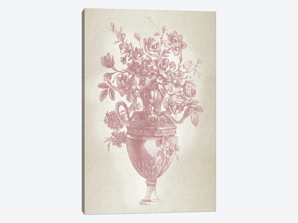 Floral Vase by Lula Bijoux & Company 1-piece Canvas Print