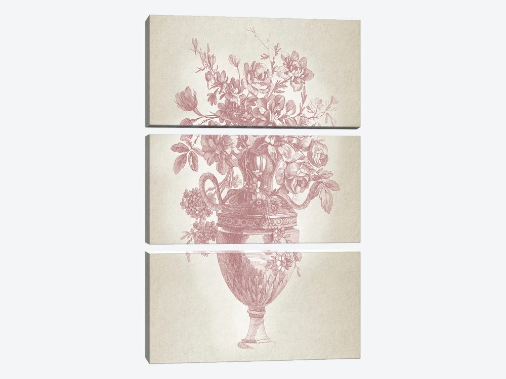 Floral Vase by Lula Bijoux & Company 3-piece Canvas Print