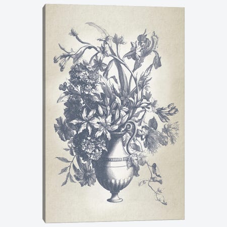 Floral Vase II Canvas Print #LBX37} by Lula Bijoux & Company Canvas Art Print