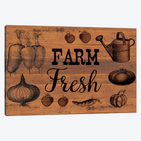 Farm Fresh I Canvas Print #LBX38} by Lula Bijoux & Company Canvas Artwork