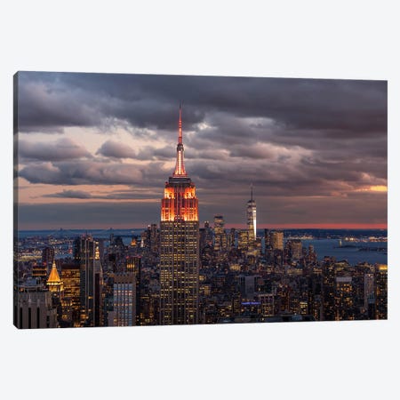 Empire State Building, New York City Canvas Print #LBY15} by Jérôme Labouyrie Canvas Art