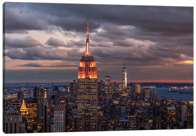 Empire State Building, New York City Canvas Art Print - Jérôme Labouyrie
