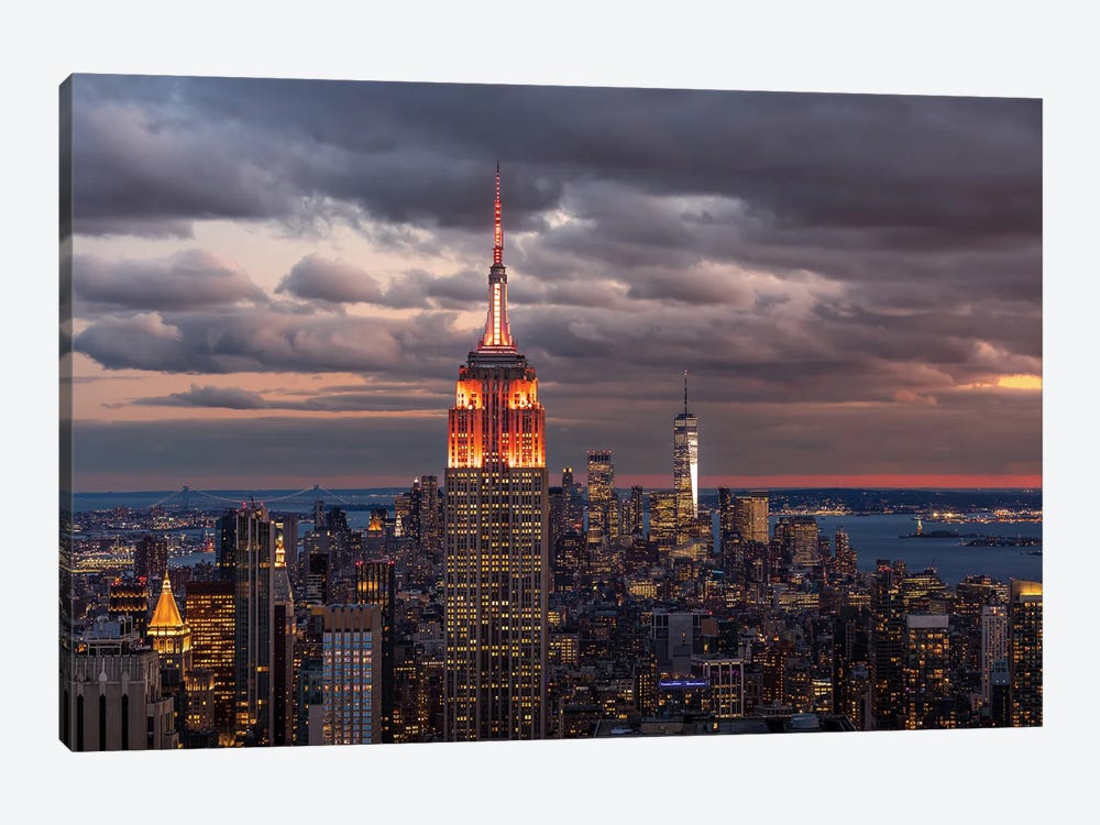 Empire State Building, New York City by Jérôme Labouyrie 1-piece Canvas Art Print