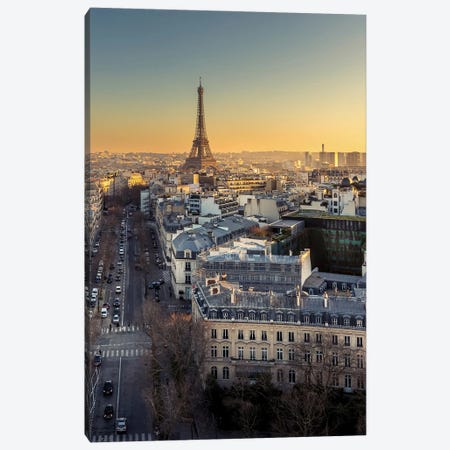 End Of The Day On The Roof Of The Arc De Triomphe Canvas Print #LBY17} by Jérôme Labouyrie Canvas Art