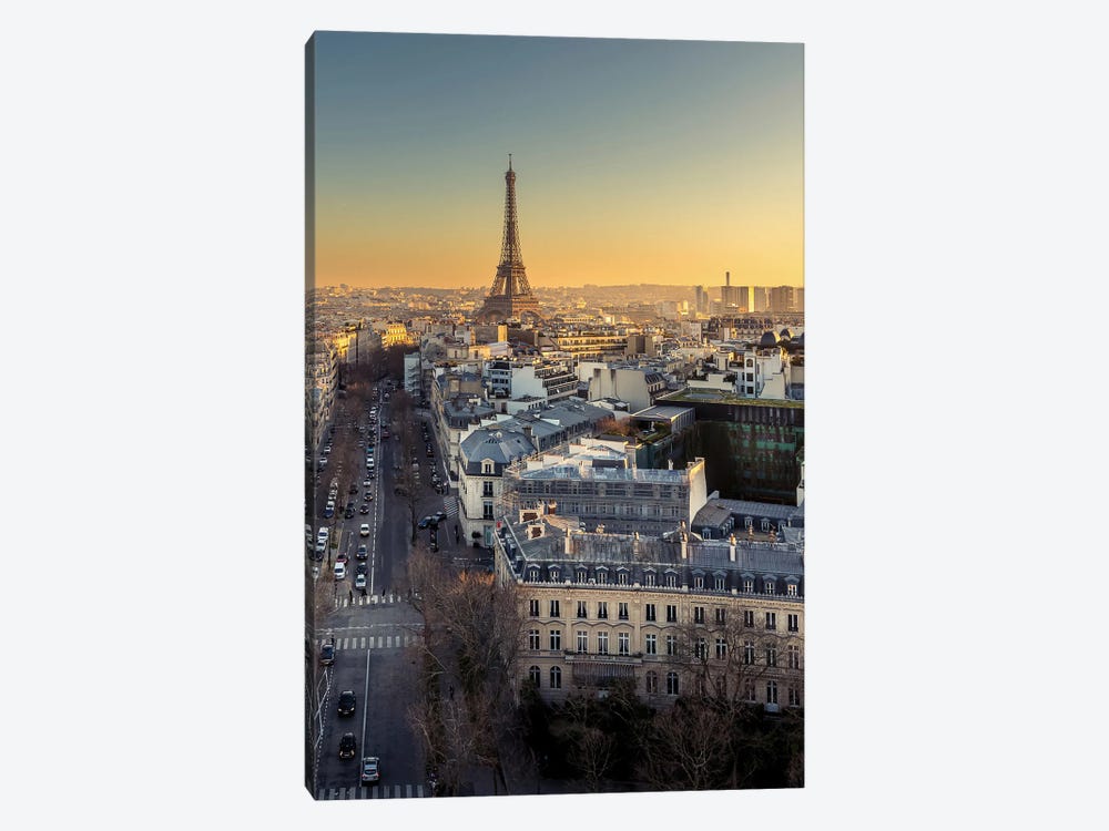 End Of The Day On The Roof Of The Arc De Triomphe by Jérôme Labouyrie 1-piece Canvas Print