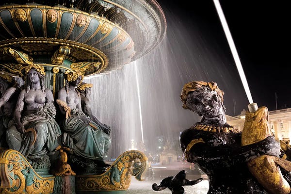Jérôme Labouyrie: Fontaine Des Fleuves, Place De La Concorde, Paris by Jérôme Labouyrie