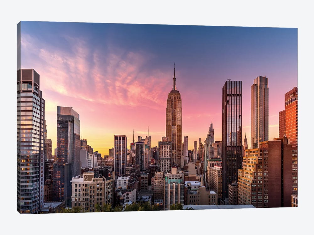 From 230 Fifth Rooftop Bar, Midtown, New York City by Jérôme Labouyrie 1-piece Canvas Art Print
